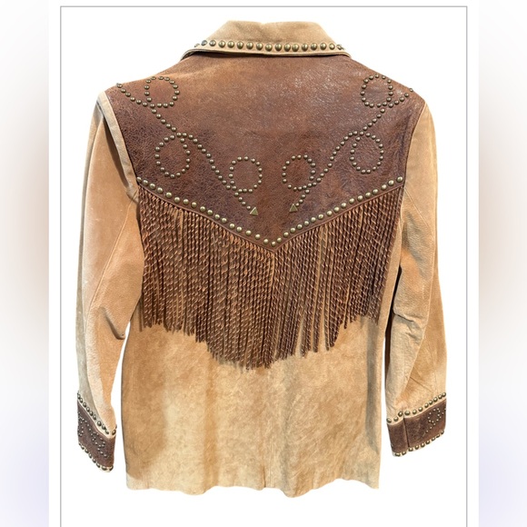 Scully Brown Fringe Women's Jacket - Picture 6 of 13